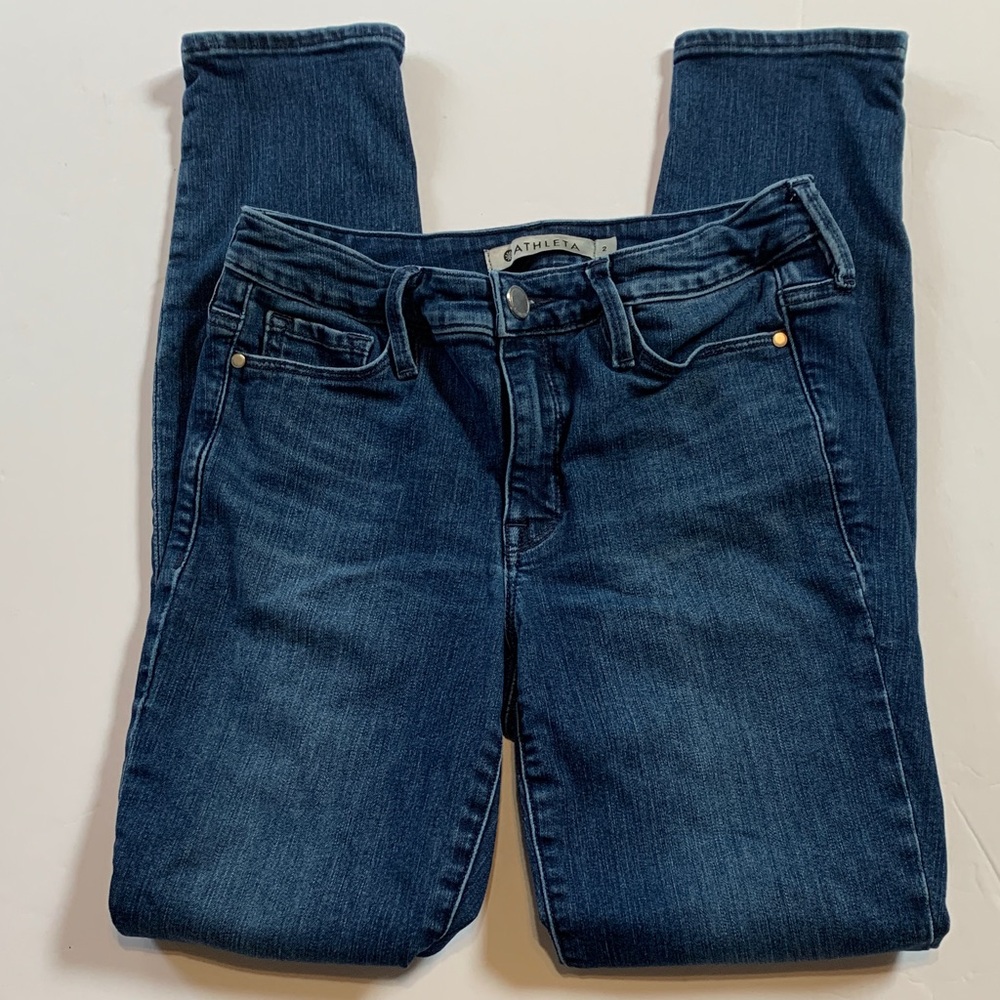 Athleta size 2, Dark Blue Skinny Jeans